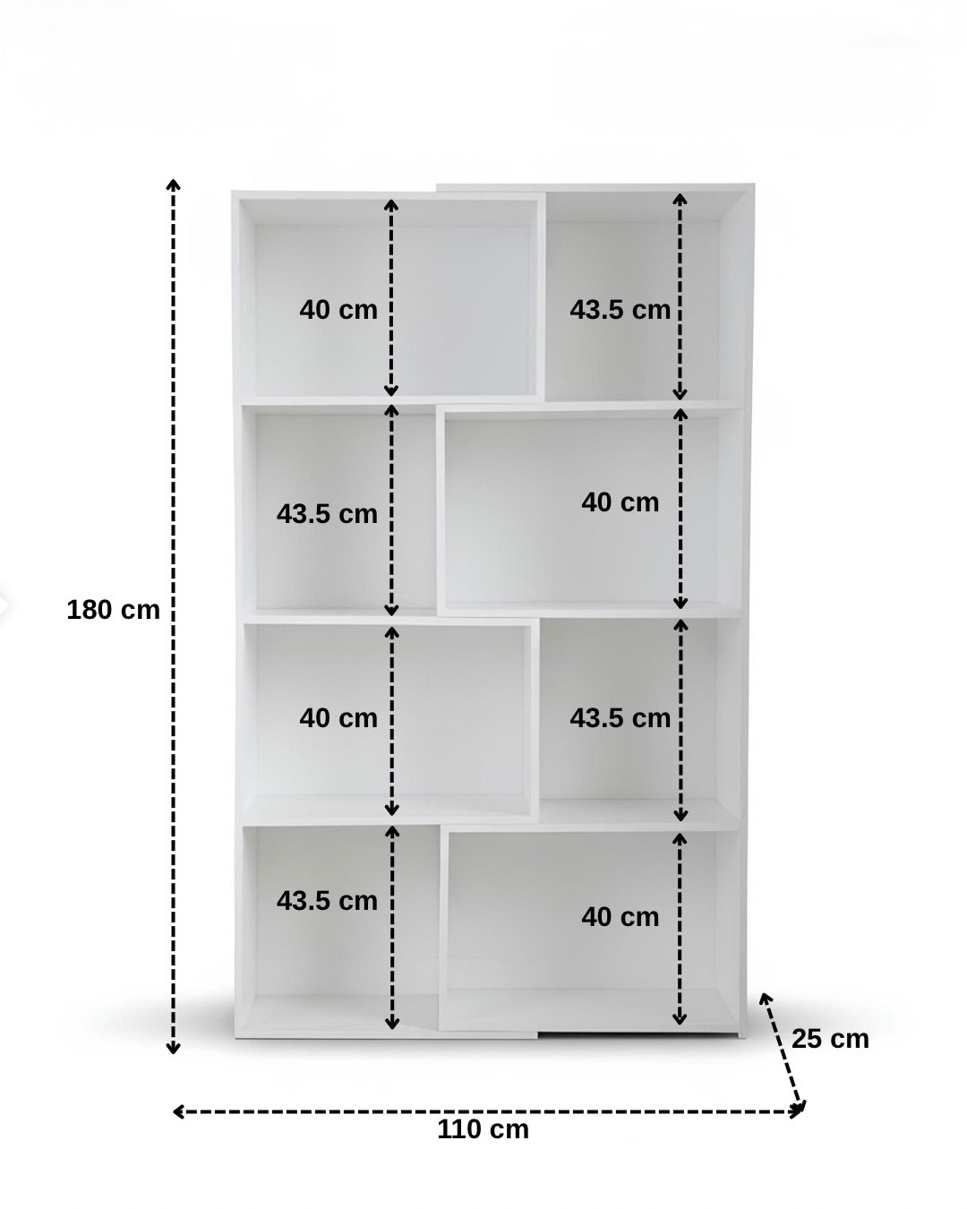 Modüler Çok Amaçlı Kitaplık | Düz veya L Şeklinde Köşe Raf Ünitesi
