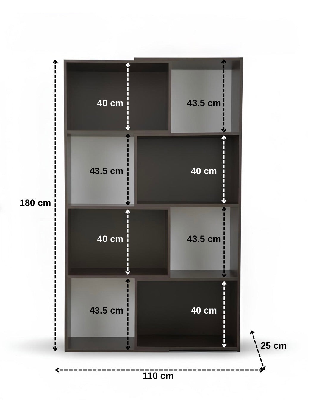 Modüler Çok Amaçlı Kitaplık | Düz veya L Şeklinde Köşe Raf Ünitesi