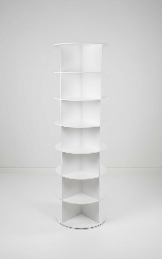 360 Derece Döner Köşe Standı | Çok Katlı Çanta, Ayakkabı, Saat ve Kozmetik Organizeri (160cm)