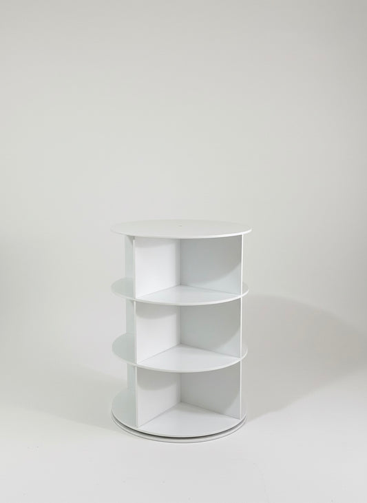 360 Derece Döner Köşe Standı | Çok Katlı Çanta, Ayakkabı, Saat ve Kozmetik Organizeri (70cm)